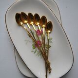 Lot of 6 small spoon long beginning XXeme