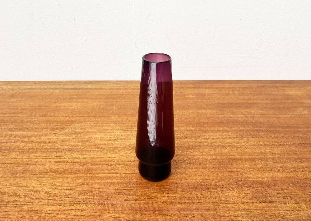 Mid-century minimalist glass vase, 1960s