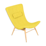 Yellow mid century modern armchair, made in 1950