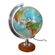 Vintage luminous earth globe
