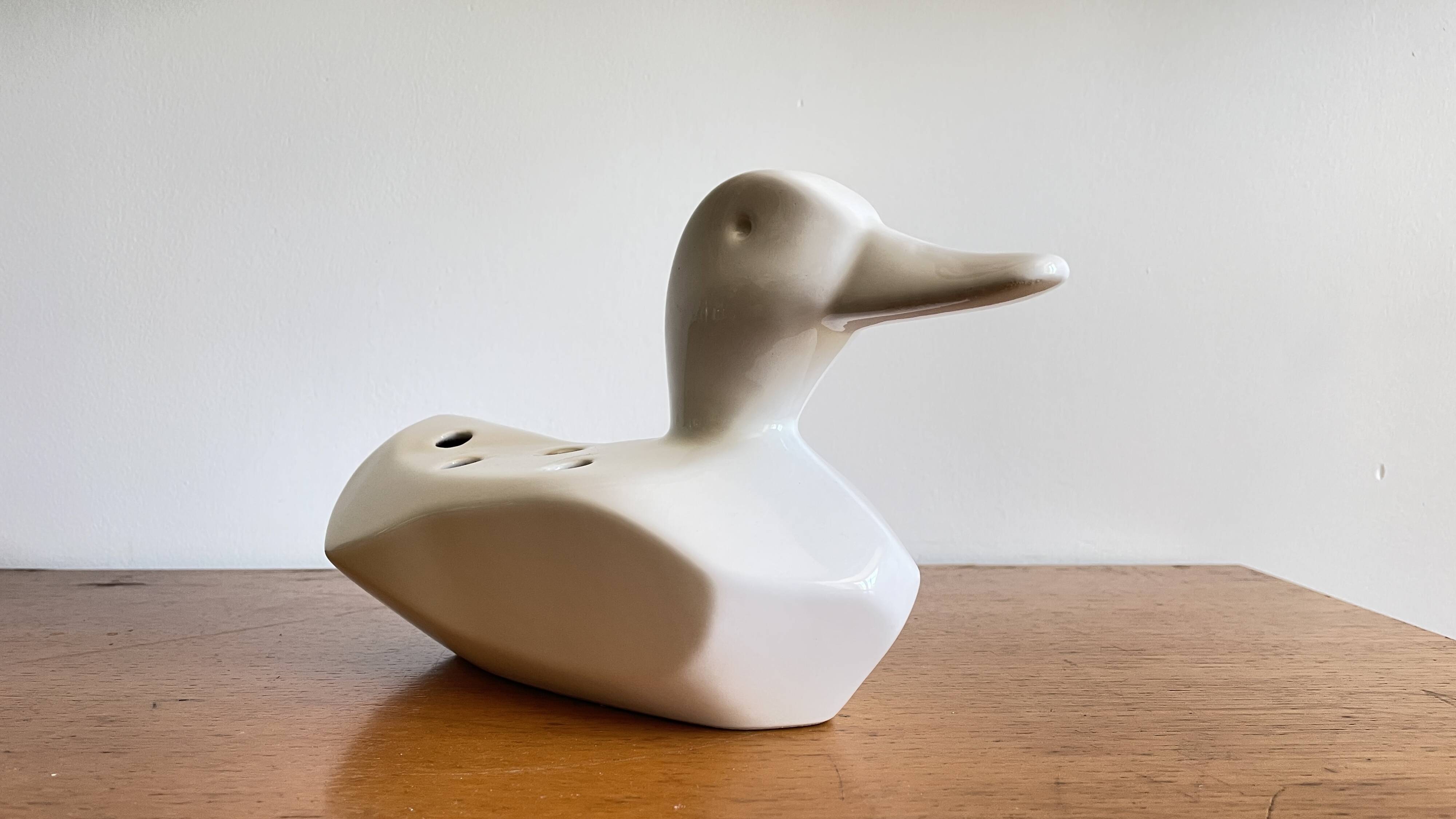 Vase Flower Holder Ceramic 1980s
