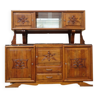 2-body sideboard in solid walnut, 1950s