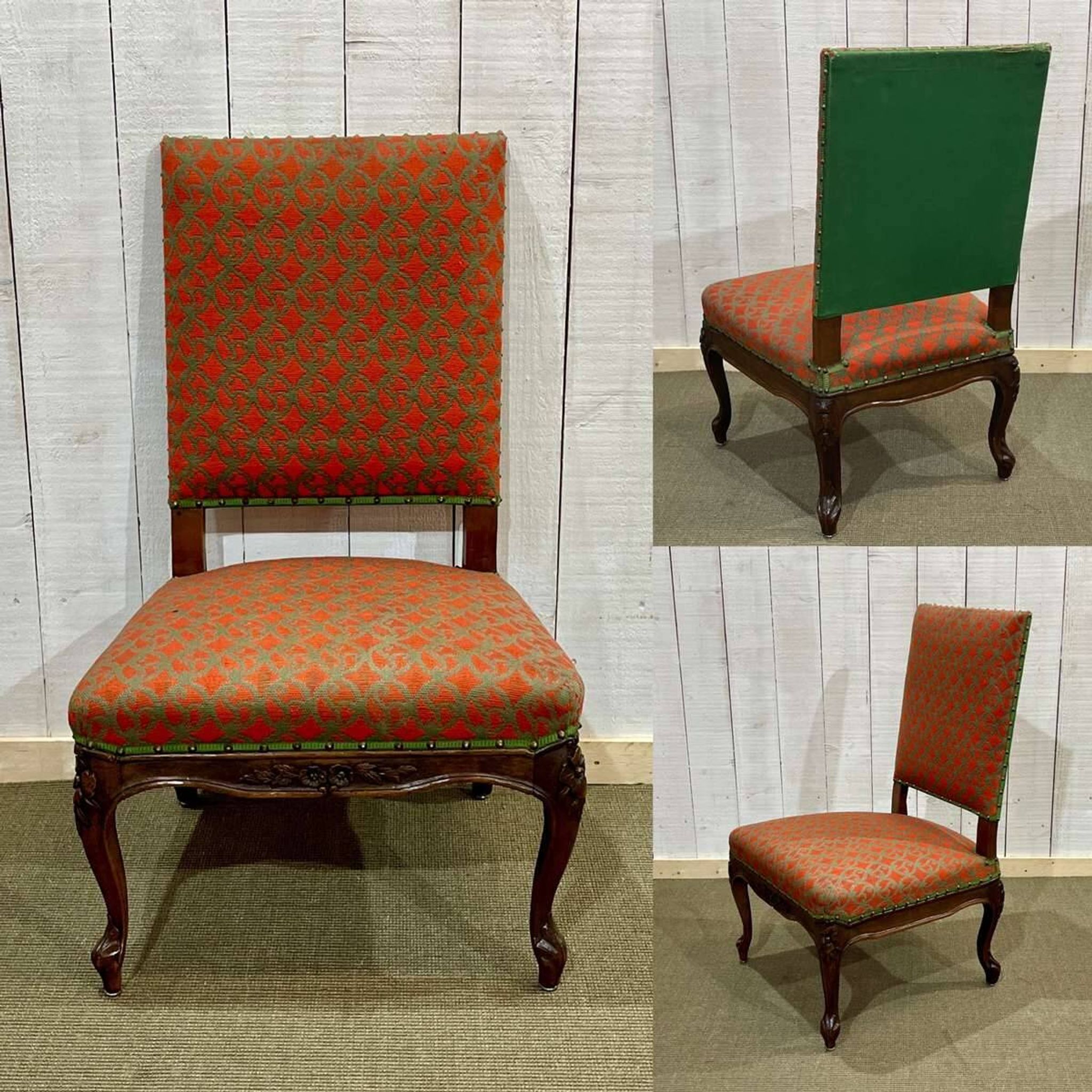 Chaise de nourrice en noyer - début XXème
