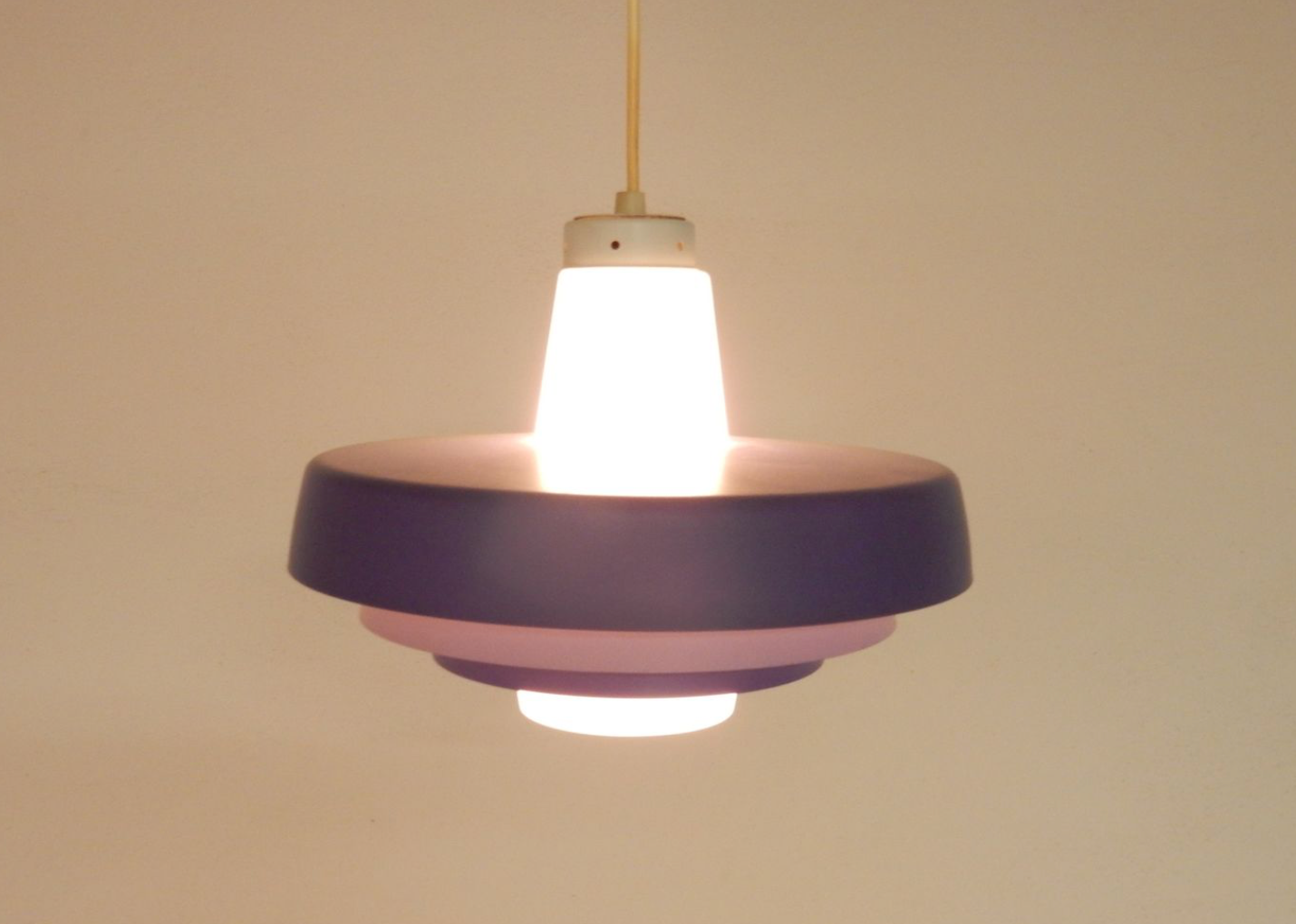 Metal and glass suspension Denmark 1960s