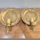 Set of 2 vintage wall sconces Ari KV 1500 – patinated bronze – Ø 25 cm