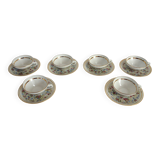 6 old Limoges porcelain tea cups PF France