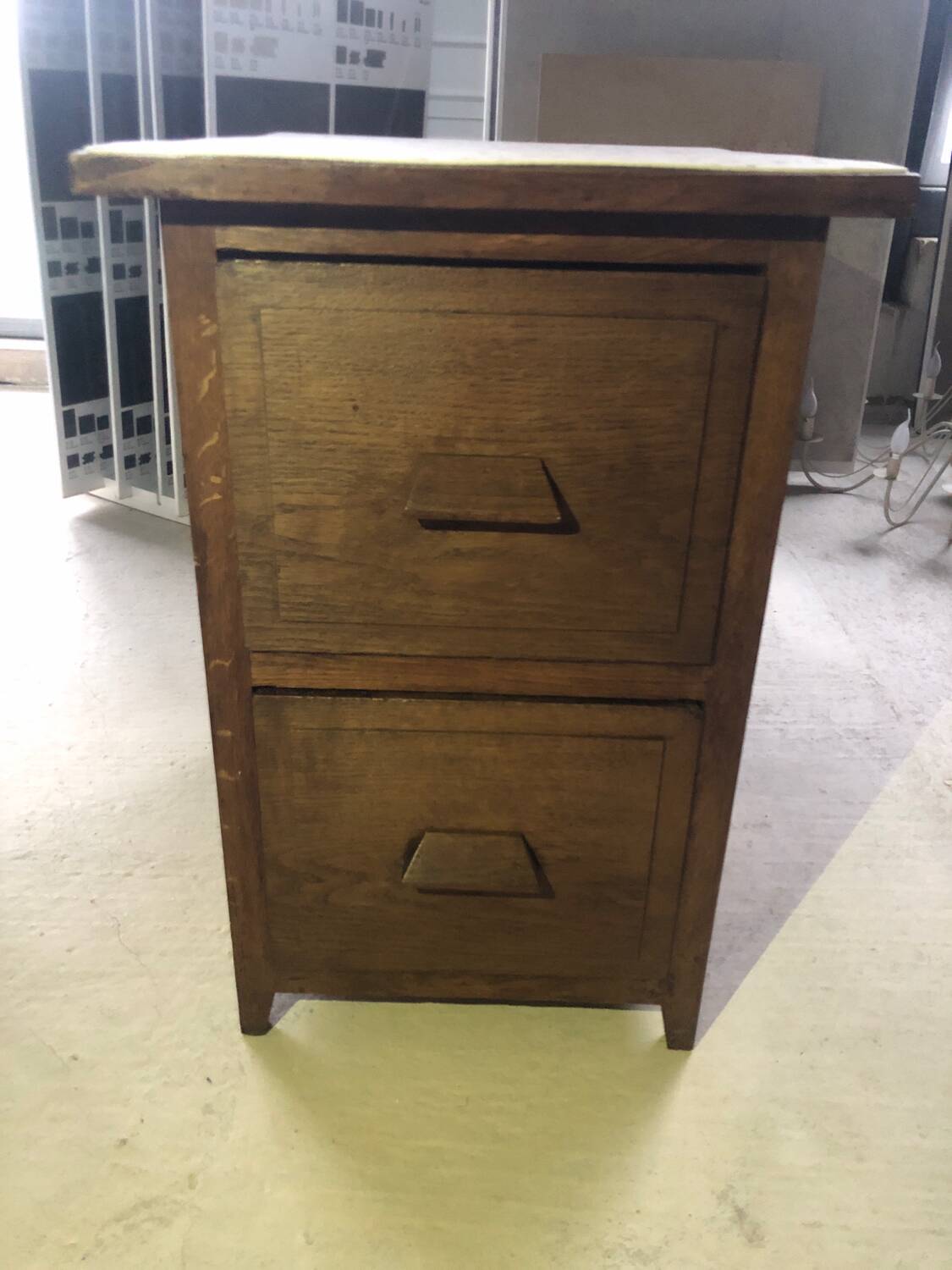 Restored old furniture / chest of drawers with 2 drawers
