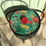 Vintage round sewing basket