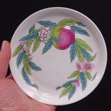 Lot of 6 porcelain bread plates from Paris décor Abondance - Perfect condition