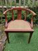 Wooden and cane office chair