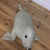 Omersa seal, white leather foot rest