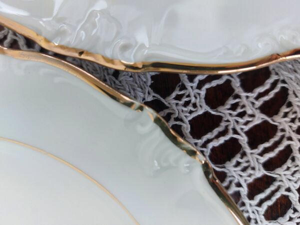 12 assiettes à dessert porcelaine bavaria,winterling