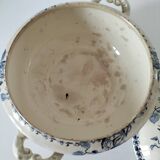 Antique ironstone tureen – Bordeaux MGB – blue floral decoration