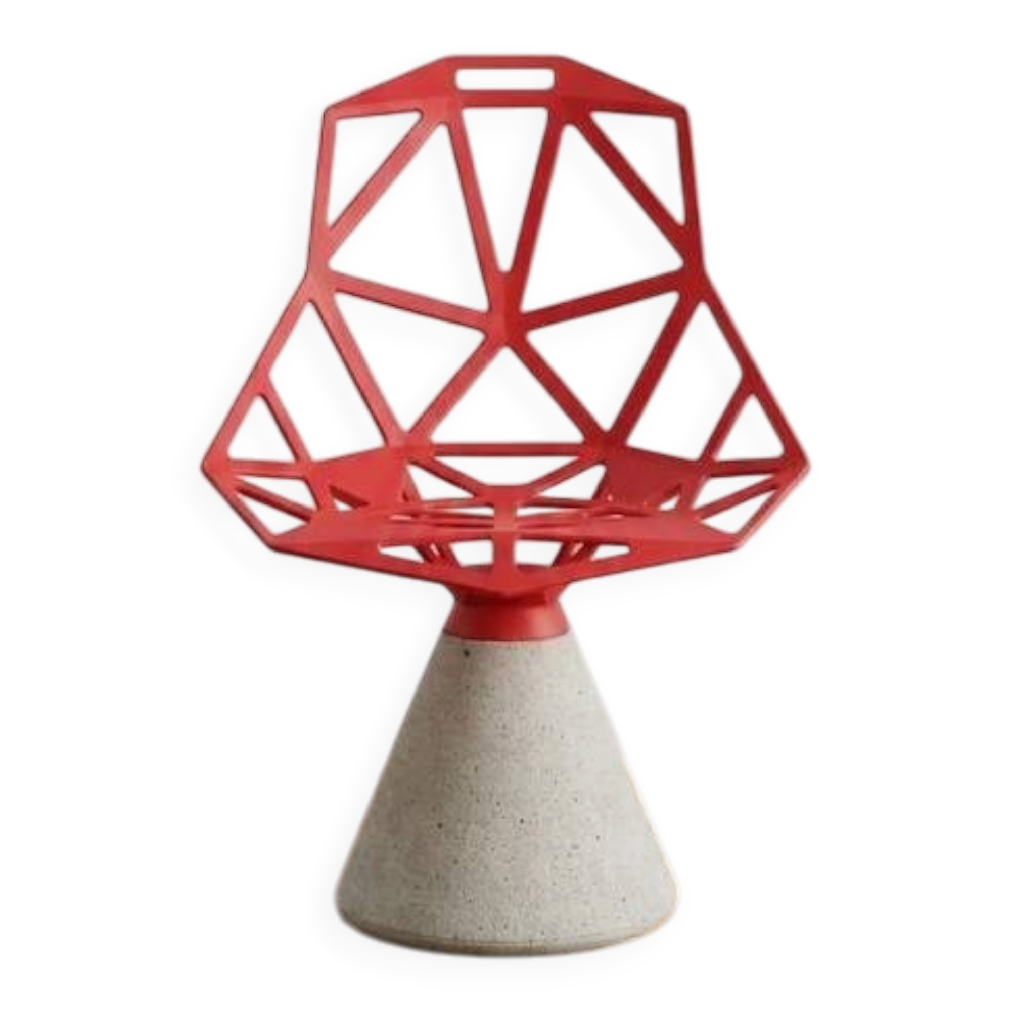 Chair One concrete MAGIS red