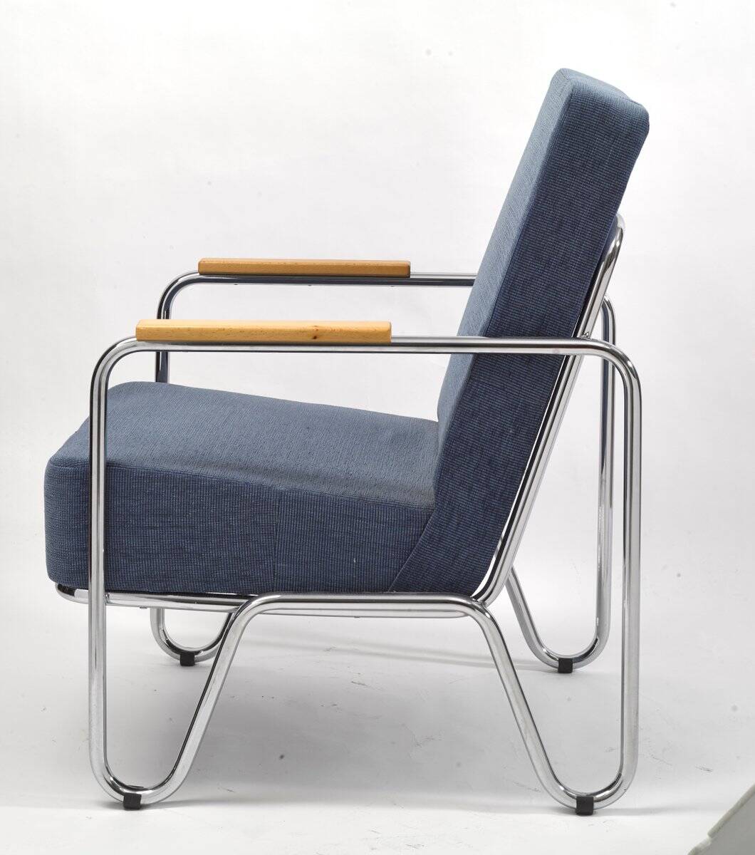 Vaclav Blue Armchair by Kovonax for Slezak