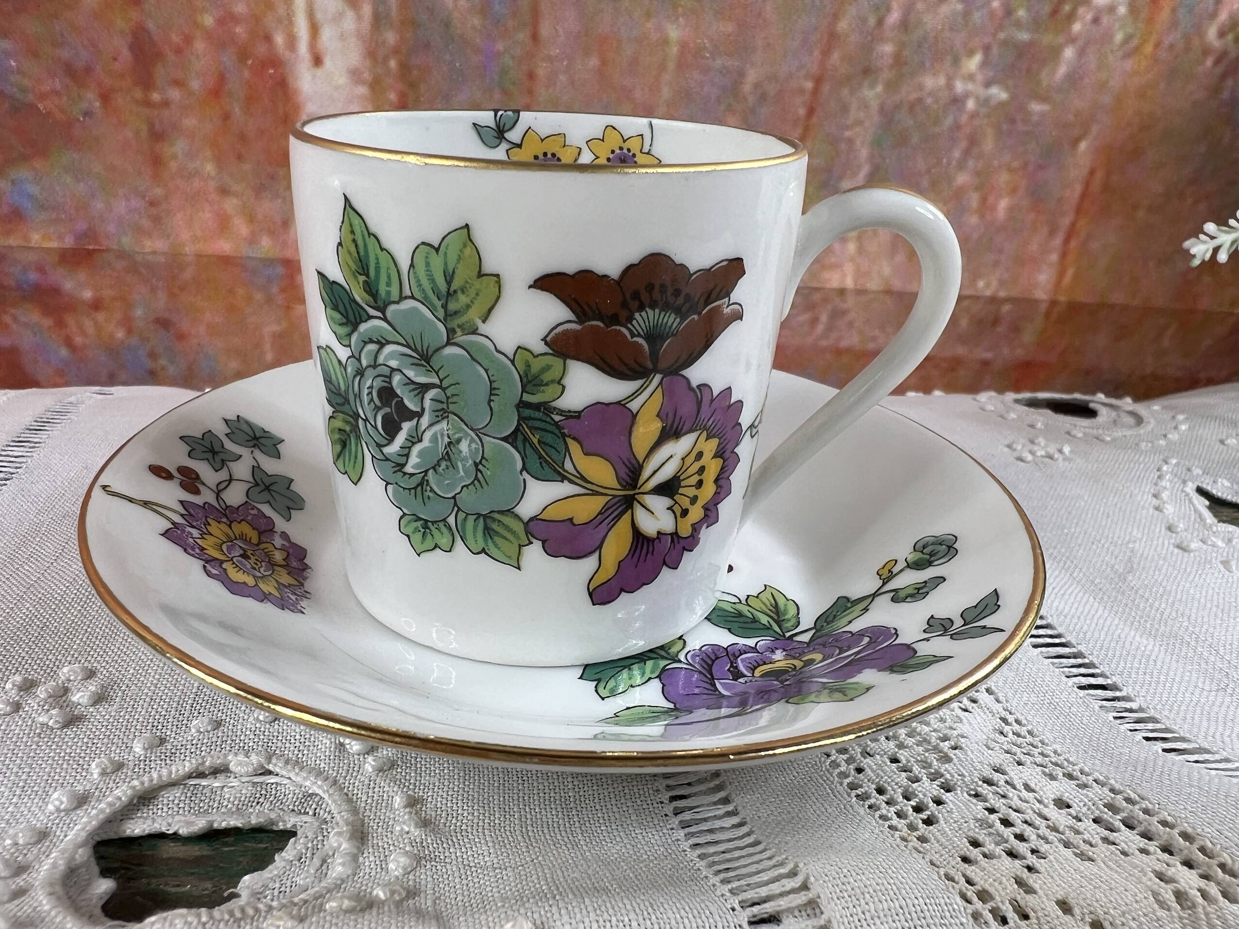 Lot de 6 tasses café Limoges Haviland Cathay