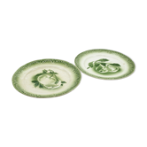 Lot of 2 plates digoin vintage fruit
