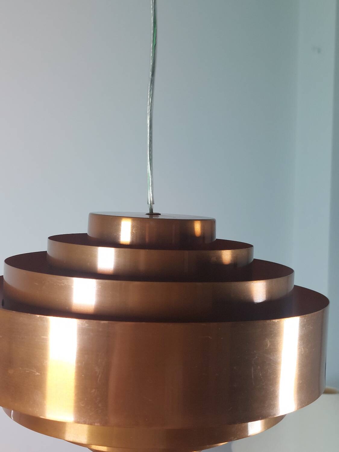 Suspension vintage mi-siècle Jo Hammerborg Ultra Copper Fog Morup