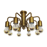 Sputnik brass flush lamp