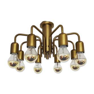Sputnik brass flush lamp