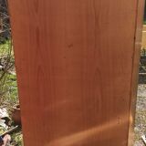 Notary furniture double filing cabinet with old curtains