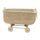 Rattan basket cradle