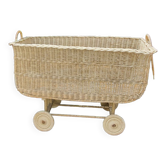 Berceau panier rotin