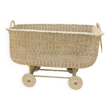 Berceau panier rotin