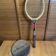Vintage adidas tennis racket ilie năstase wood + black cover
