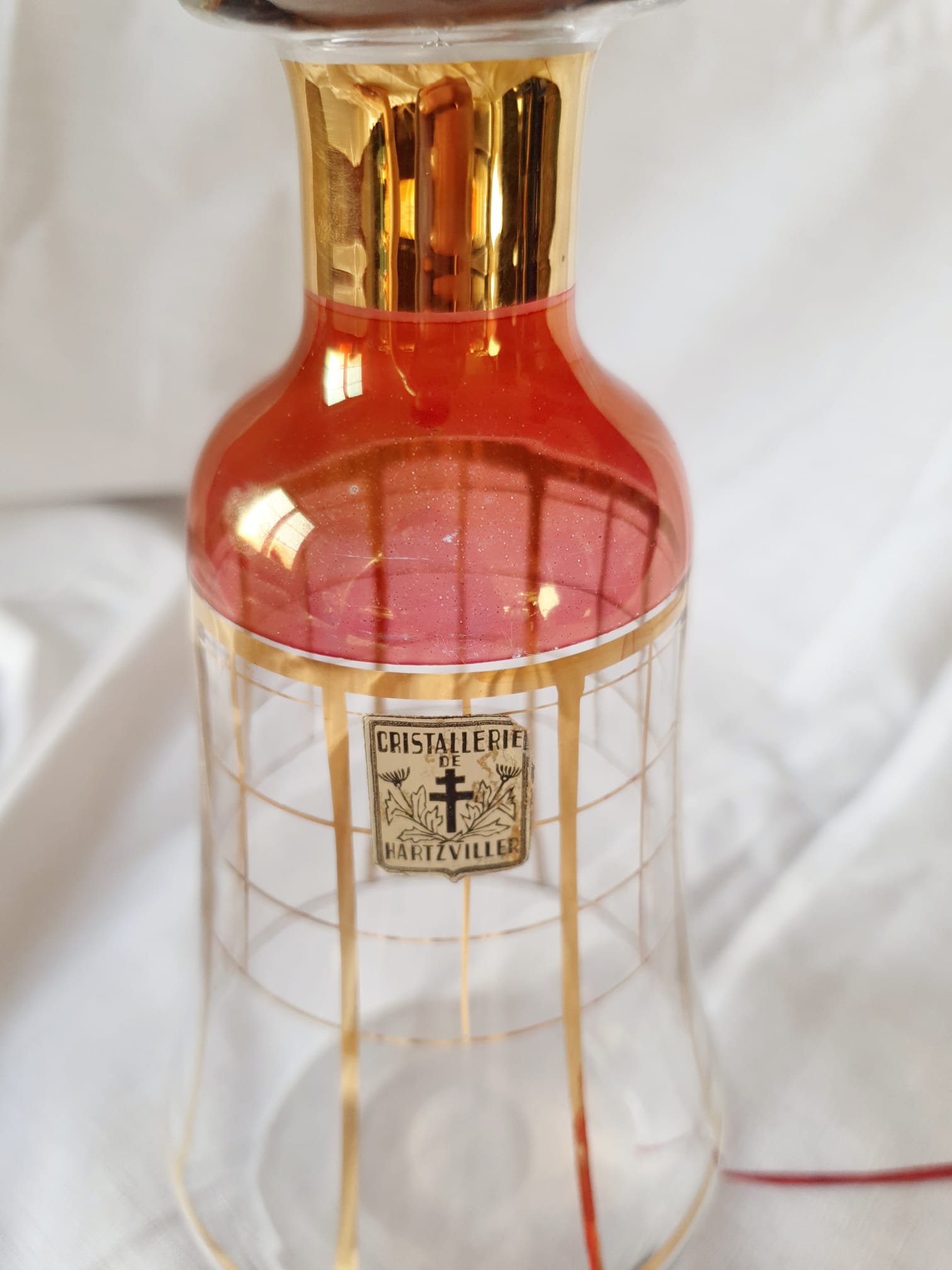 Hartzviller crystal bottle decanter