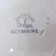 6 vintage Badonviller soup plates, Germaine model 220635