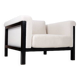 Jules Wabbes attr. Armchair "Livourne-Série 800 Luxe" by Bullo 2010 - New White Boucle Fabric