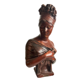 Bust of the Recamier in painted plaster