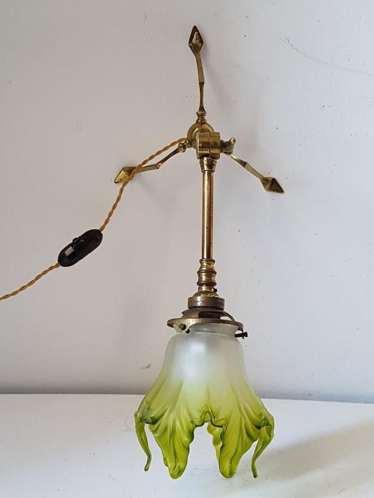 Lampe tripode W. Benson - Art Nouveau