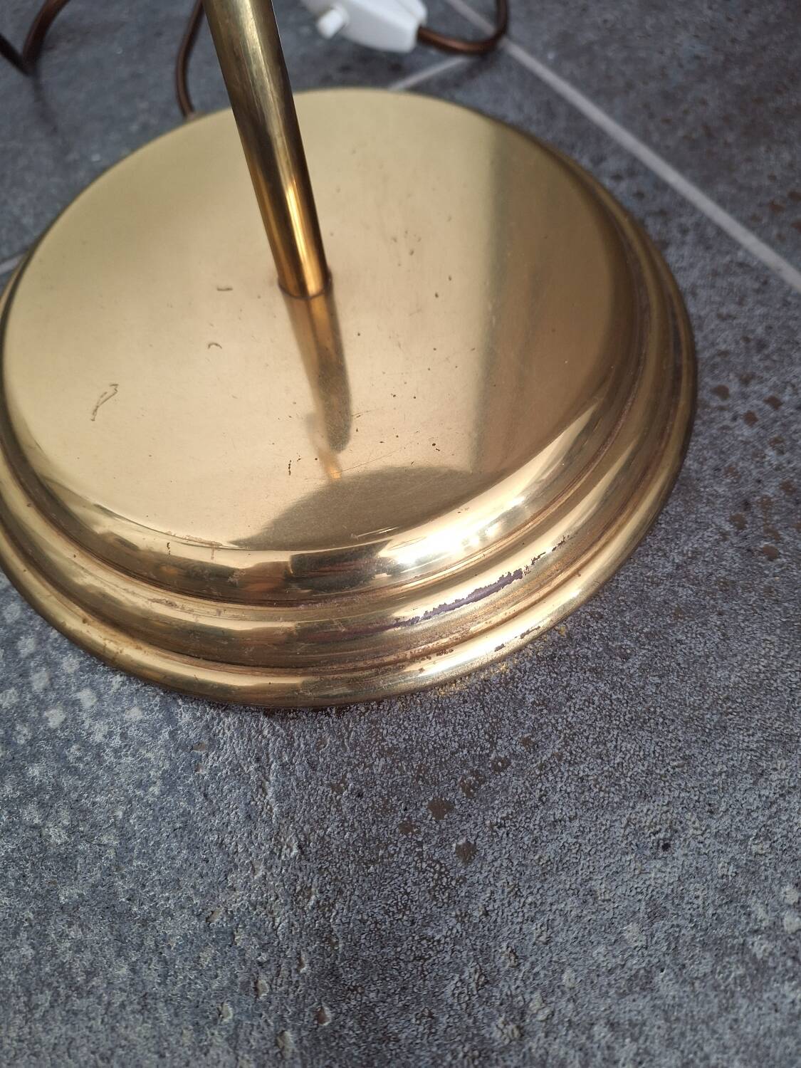 Vintage brass capeline lamp