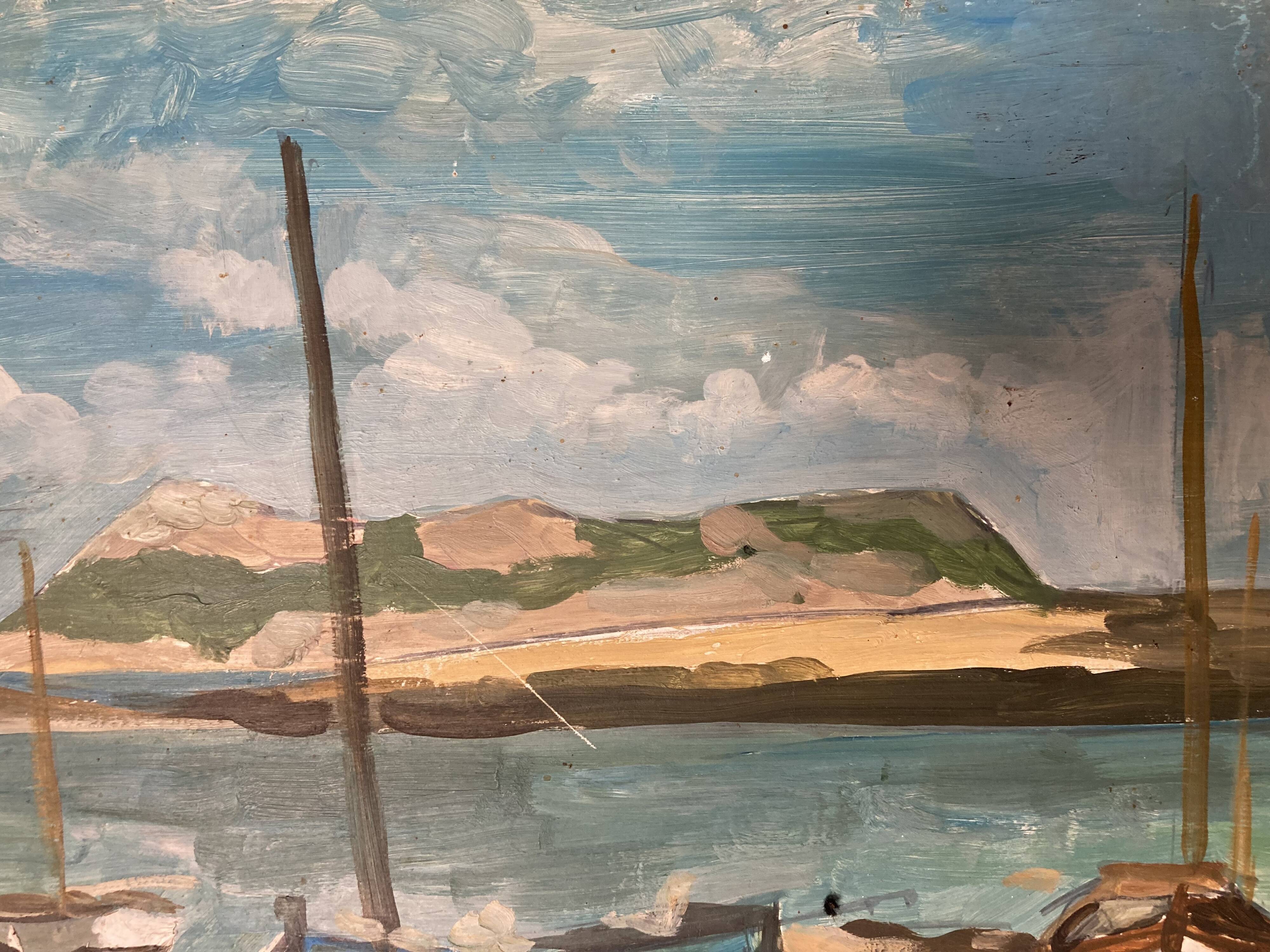 Marine Oil on panel Brittany Trestel beach