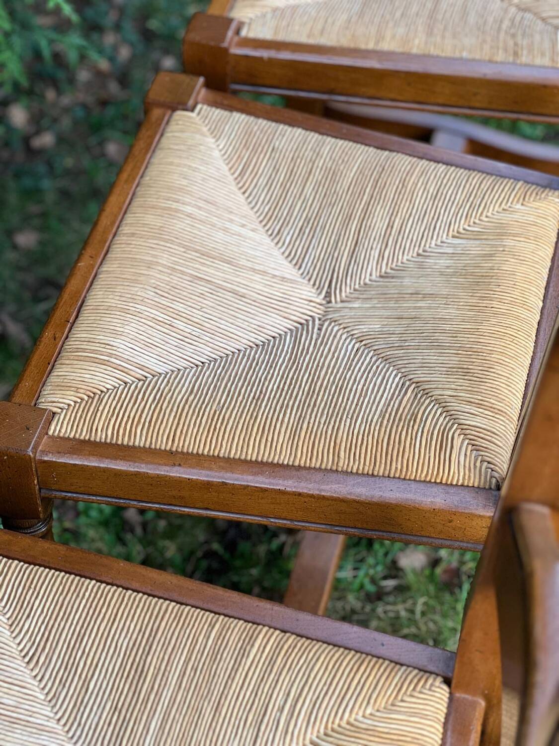 6 oak farmhouse chairs