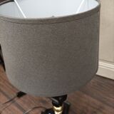 Lacquered wood lamp style Napoleon III