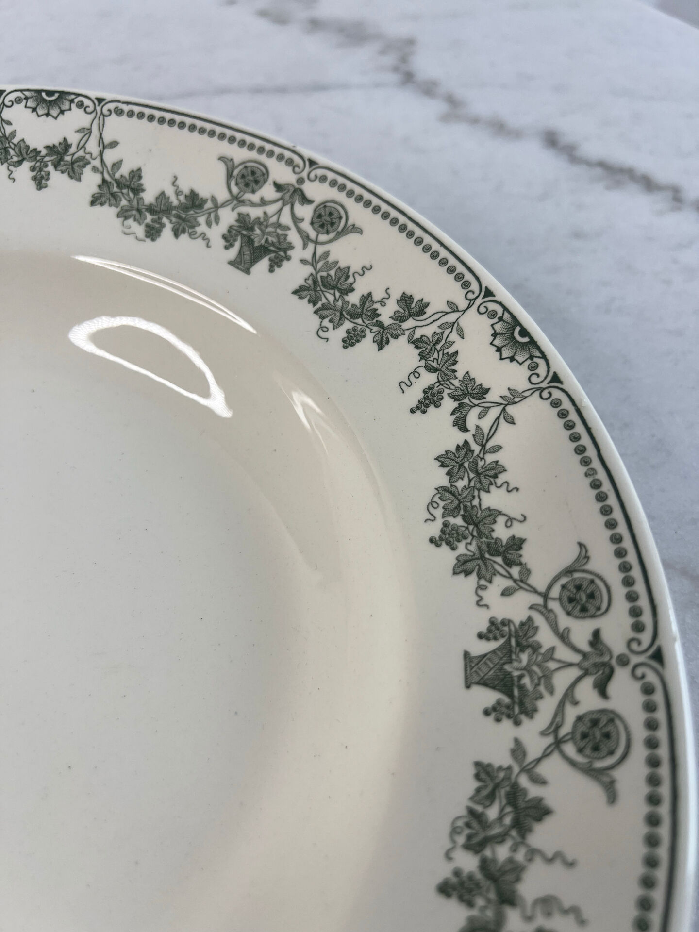 Assiette creuse Badonviller collection Champagne