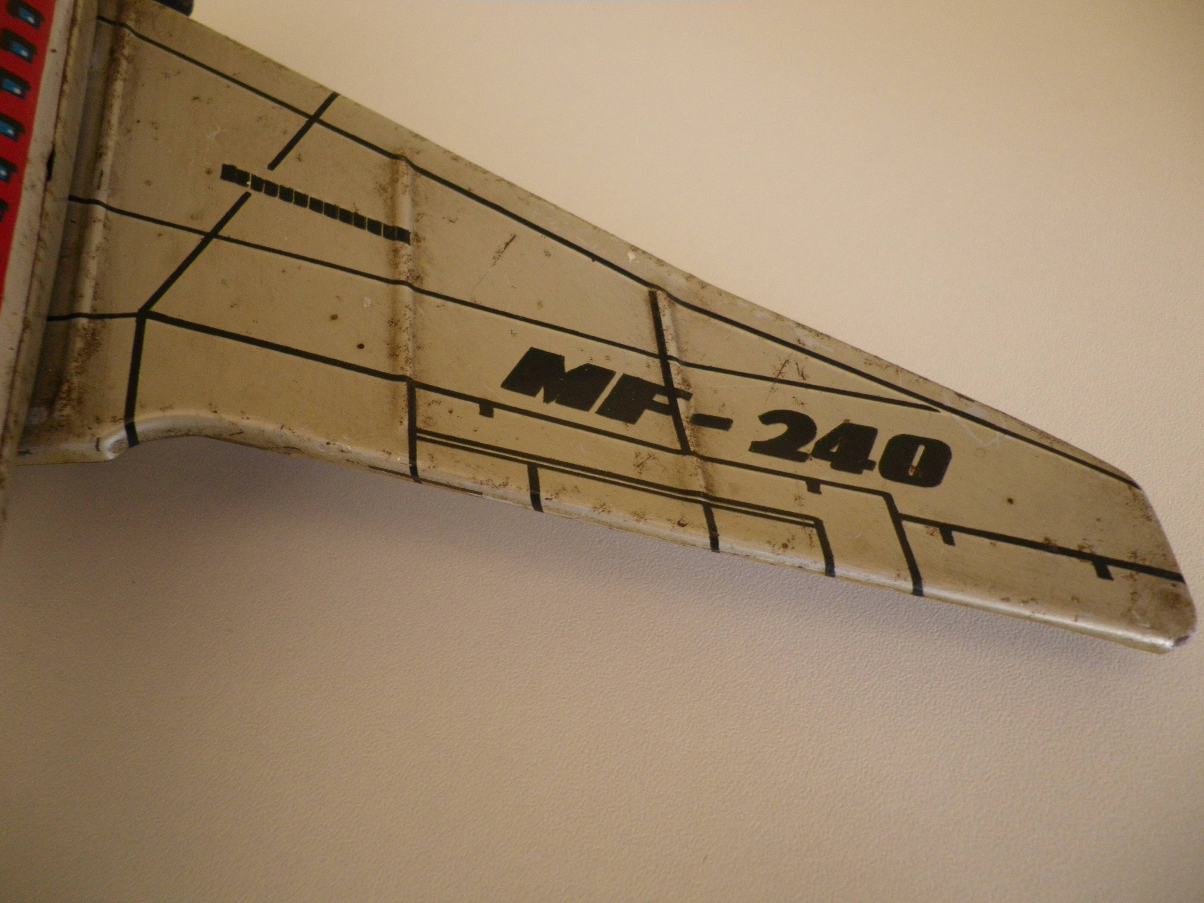 Airliner made of lithographed sheet metal, patina look - 1965 -