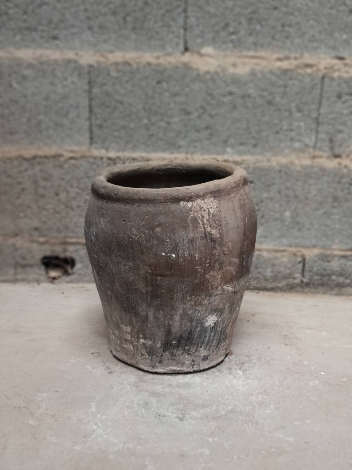 Old terracotta pot