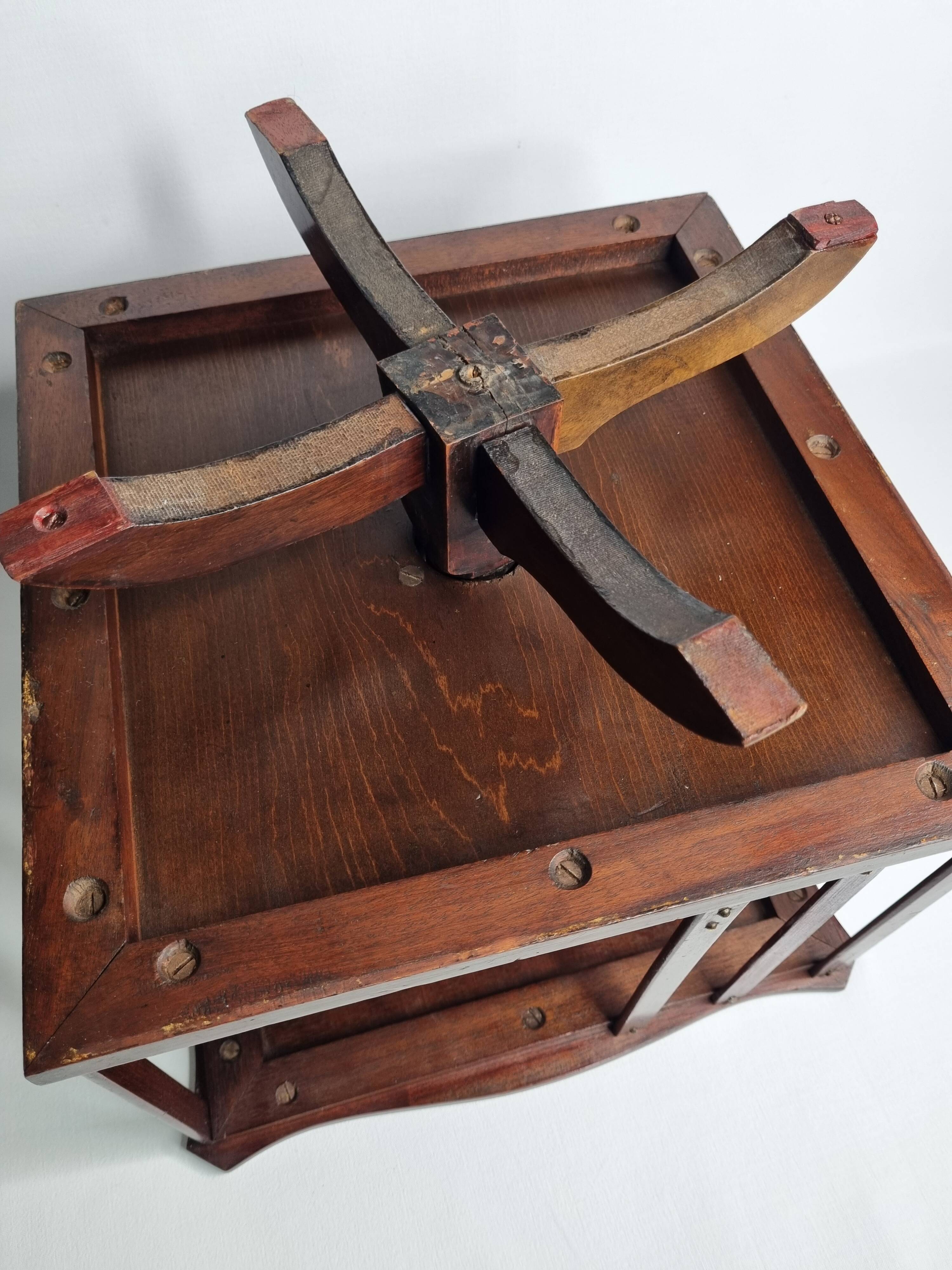 Small English style revolving table bookcase, 36 cm