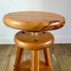 pair of adjustable architect stools pine style 60s