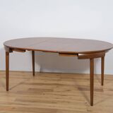 Mid-Century Teak Dining Table & Chairs by Hans Olsen for Frem Røjle, 1960s, Set of 5
