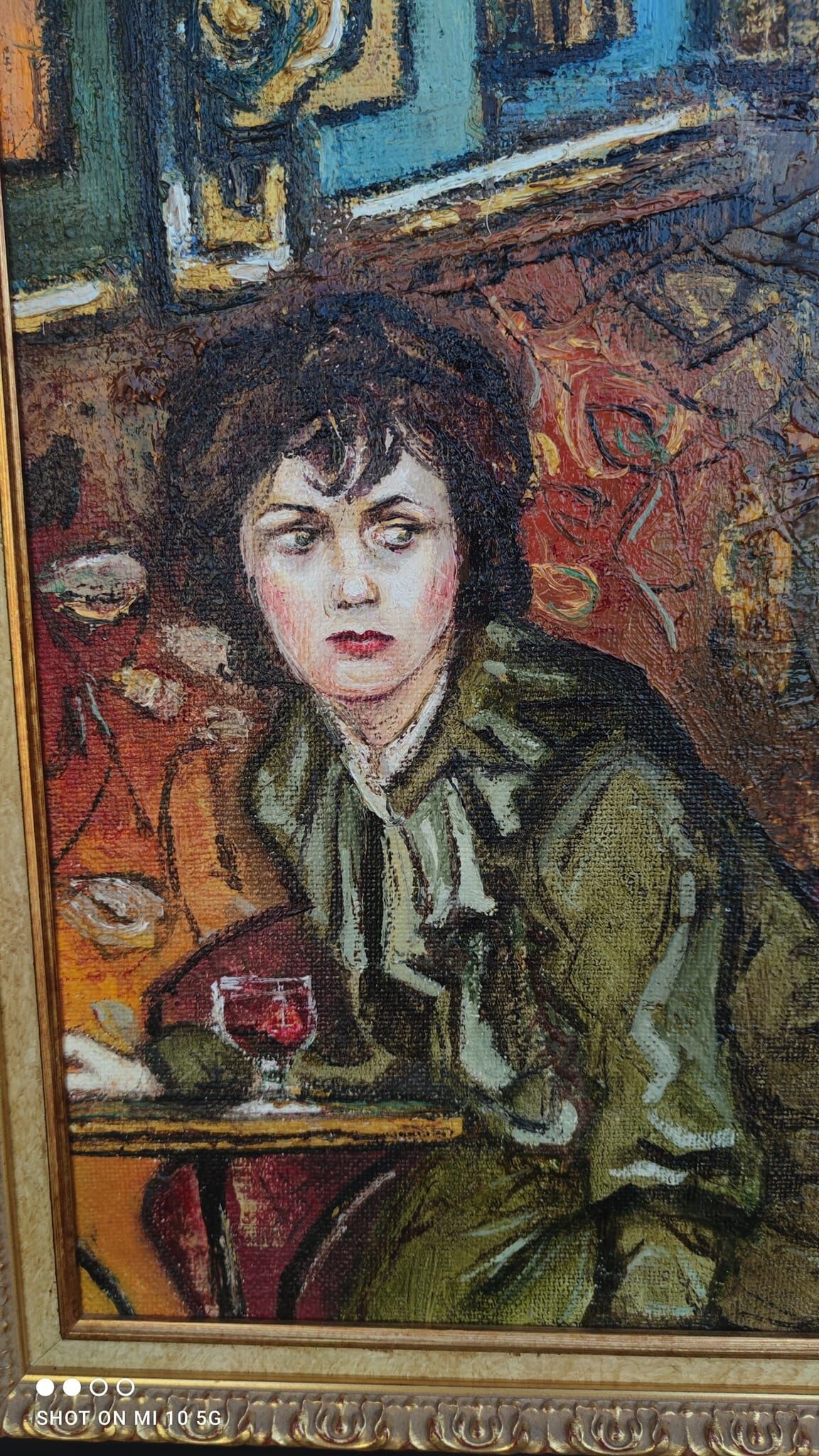 Painting in homage to Toulouse-Lautrec