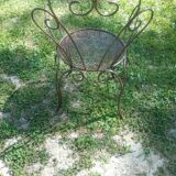 Wrought iron garden furniture