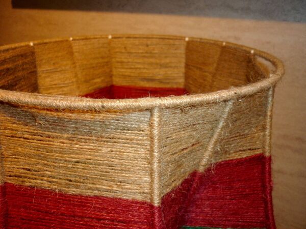 Abat-jour tressé en jute de 60 cm de ø
