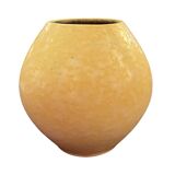 yellow ceramic Gramann Keramik vase, Germany, 1970s