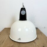 ndustrial Soviet White Enamel Pendant Lamp, 1960s