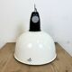 ndustrial Soviet White Enamel Pendant Lamp, 1960s